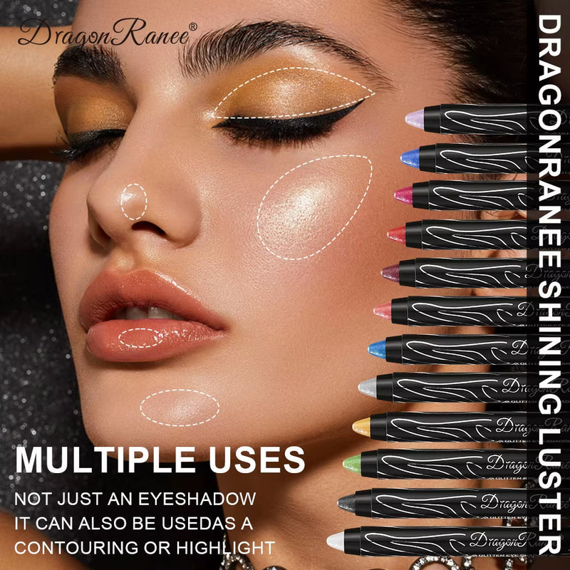 1Pc Metallic Purple Eyeshadow Pencil