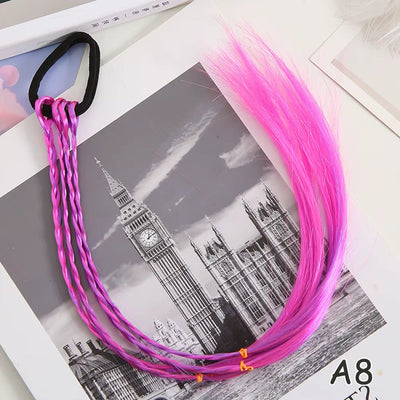Synthetic Kids Colorful Wig Small Braids Hair Extension