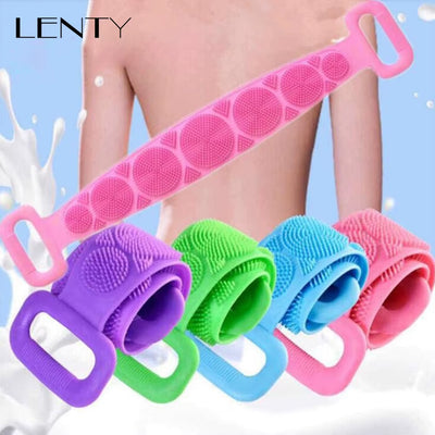 1Pc Silicone Body Scrubber Bath Brush 