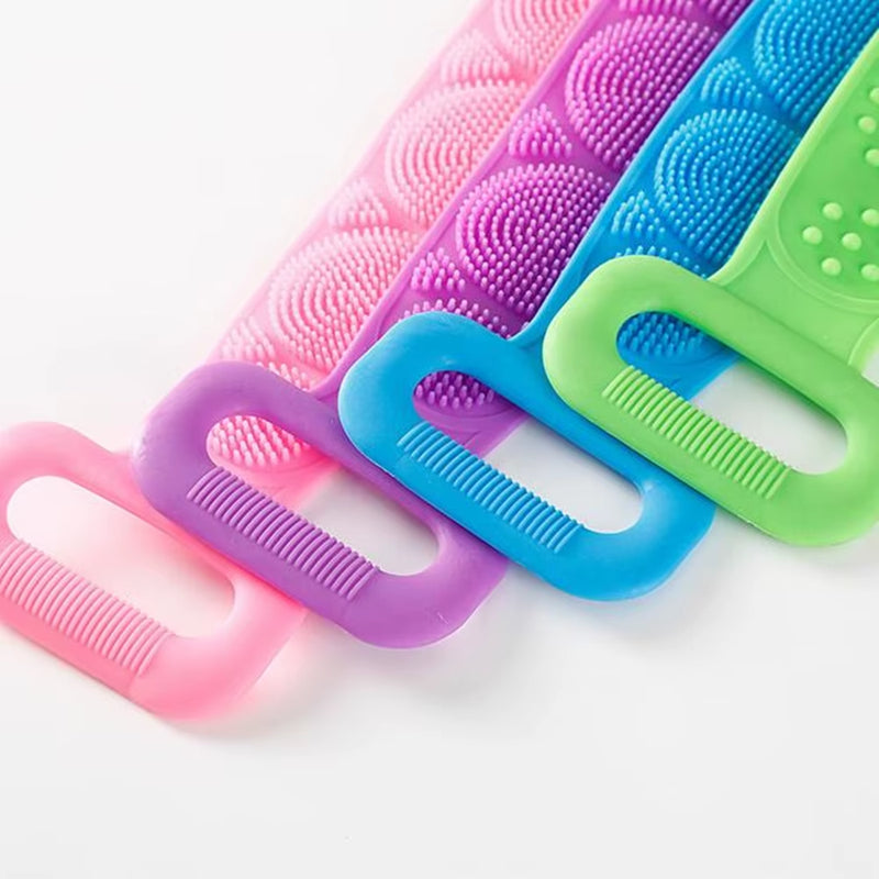 1Pc Silicone Body Scrubber Bath Brush 