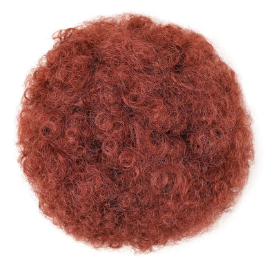 Black Short Synthetic Afro Puff Ponytail for Natural Hair