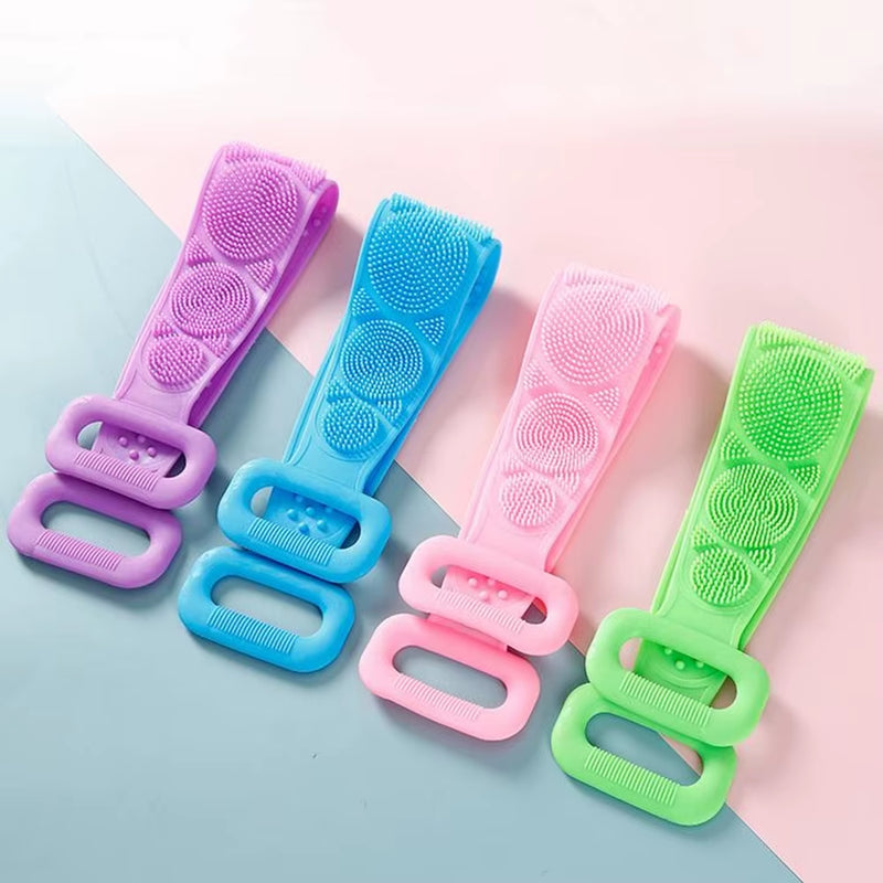 1Pc Silicone Body Scrubber Bath Brush 
