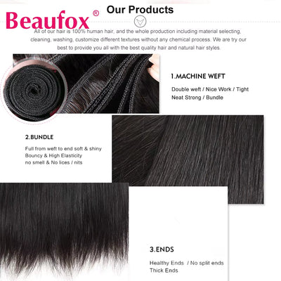 Peruvian Hair Bundles Straight Human Hair