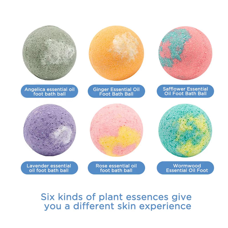 12Pcs/Set Bubble Small Bath Bombs Salt Ball Skin Care