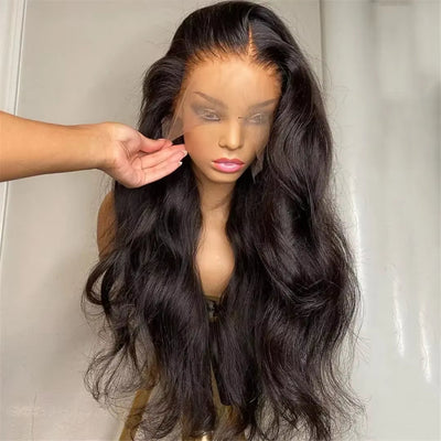 Body Wave Transparent Lace Front Wig Bling Hair