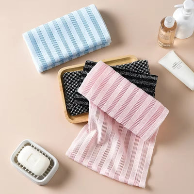 Japanese Rubbing Washcloth Bath Nylon Towel Brush for Back Towels Exfoliating Scrub Shower