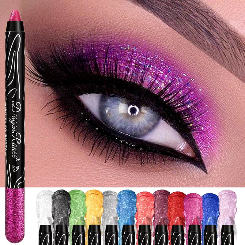1Pc Metallic Purple Eyeshadow Pencil