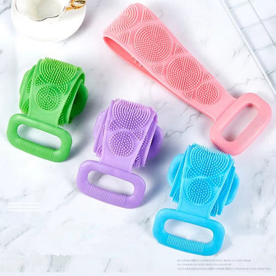 1Pc Silicone Body Scrubber Bath Brush 