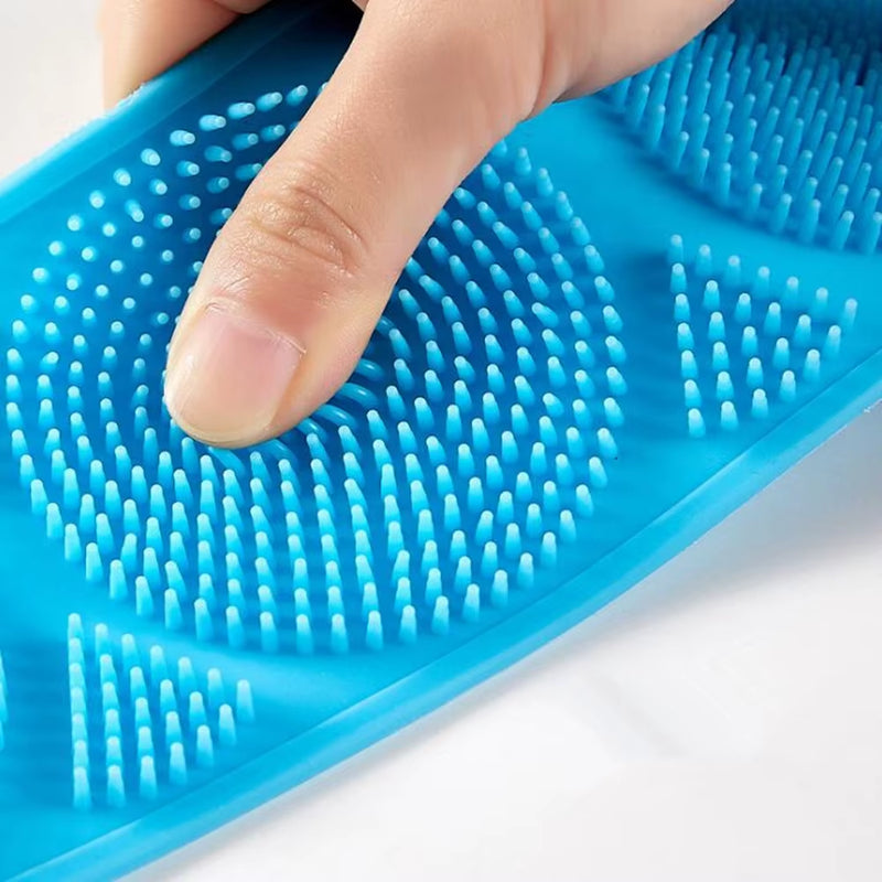 1Pc Silicone Body Scrubber Bath Brush 