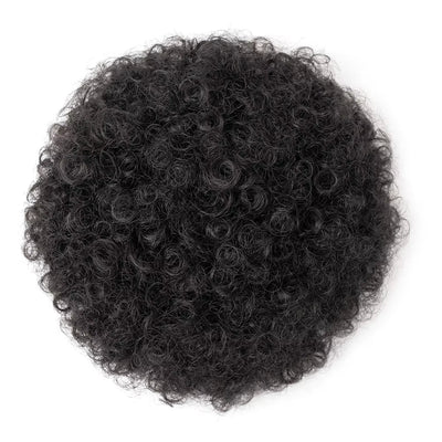 Black Short Synthetic Afro Puff Ponytail for Natural Hair