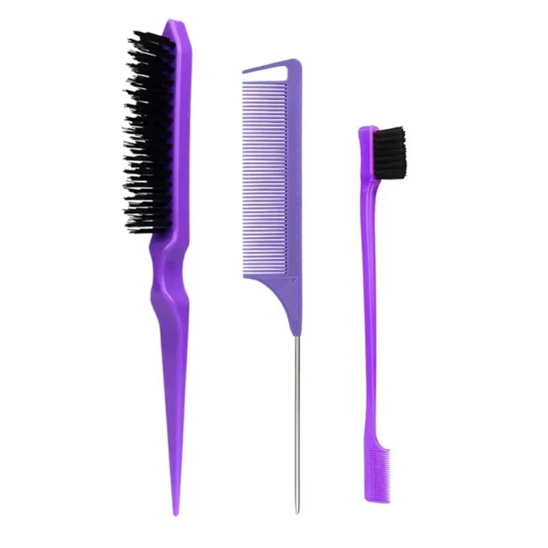 3Pcs Hair Styling Comb Set Teasing Hair Brush