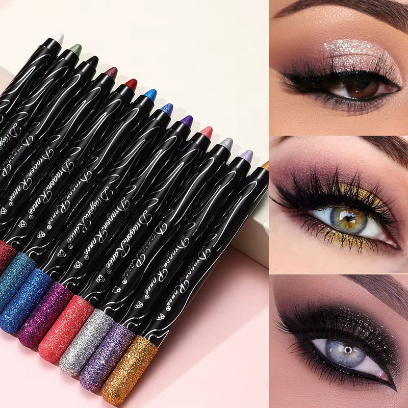 1Pc Metallic Purple Eyeshadow Pencil