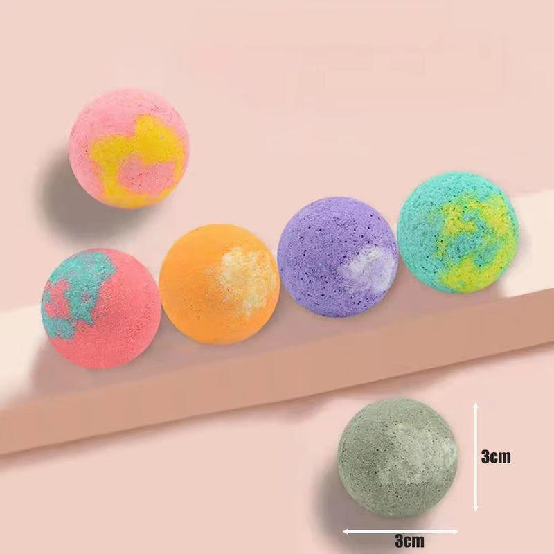 12Pcs/Set Bubble Small Bath Bombs Salt Ball Skin Care