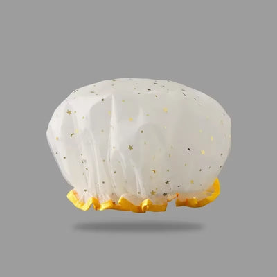 Waterproof Double-Layer Shower Cap