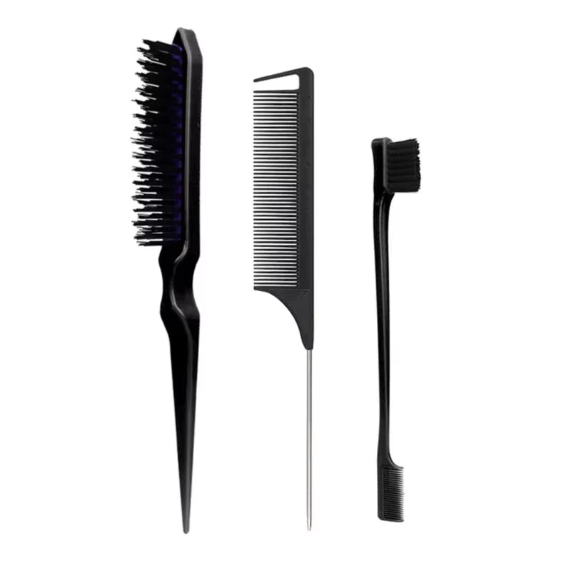 3Pcs Hair Styling Comb Set Teasing Hair Brush