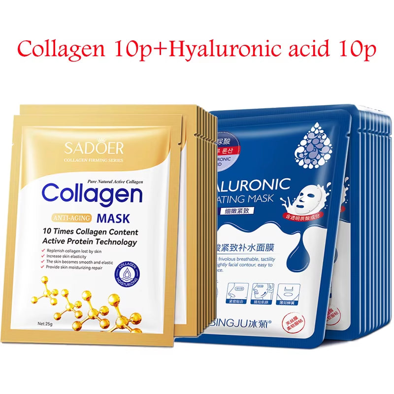  Collagen Face Mask Skincare Moisturizing Firming 