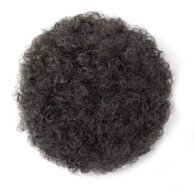 Black Short Synthetic Afro Puff Ponytail for Natural Hair