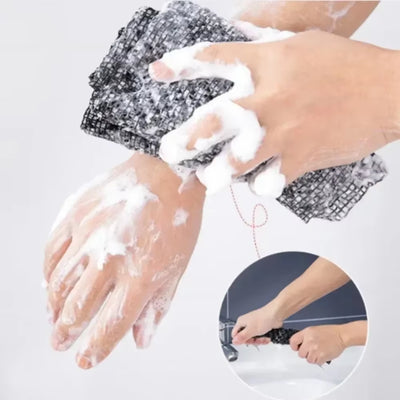 Japanese Rubbing Washcloth Bath Nylon Towel Brush for Back Towels Exfoliating Scrub Shower