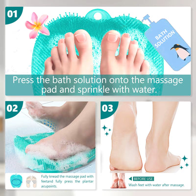Shower Foot Scrubber Massager Cleaner