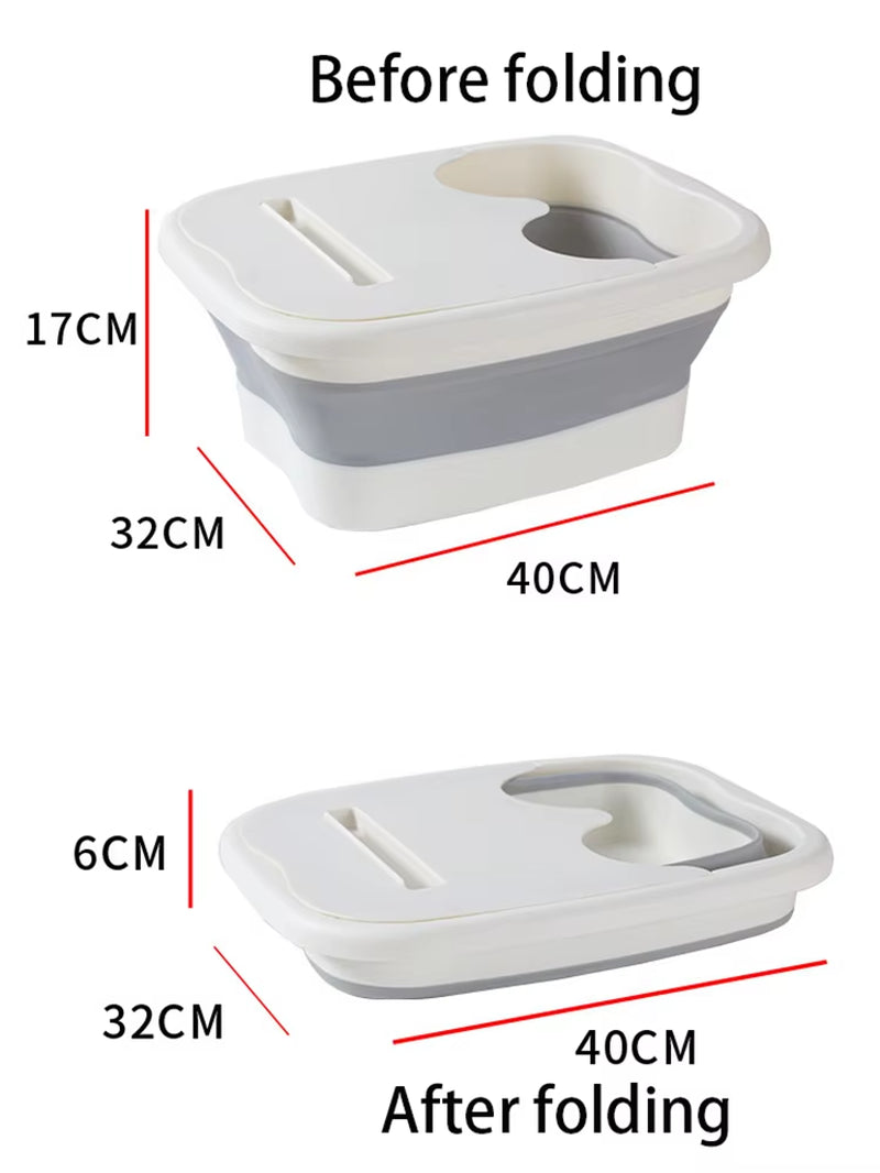 Foldable Footbath Massage Soaking Bucket