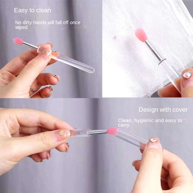 13 Pcs Crystal Silicone Lip Brush