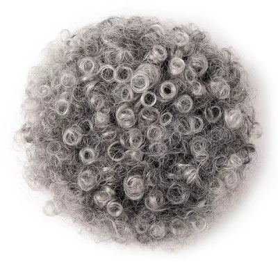 Black Short Synthetic Afro Puff Ponytail for Natural Hair