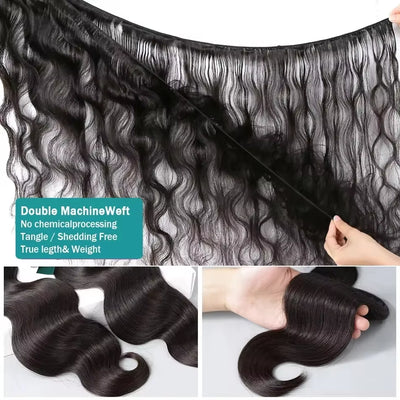 Body Wave Bundles Human Hair Virgin Hair Weaving Tissage