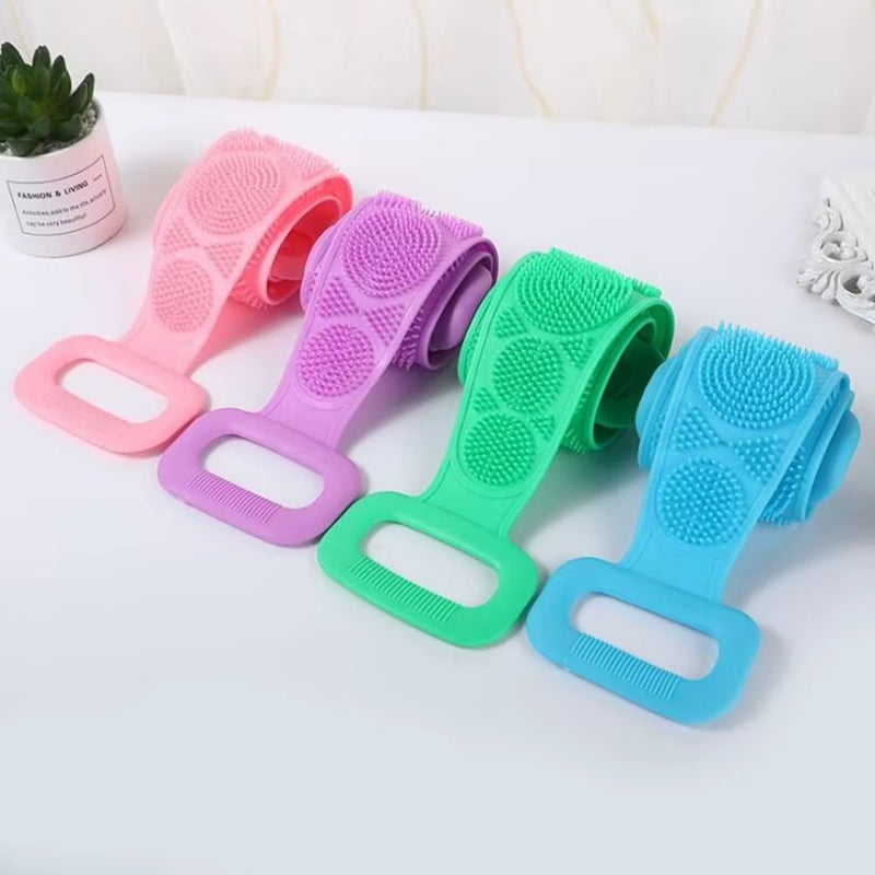 1Pc Silicone Body Scrubber Bath Brush 
