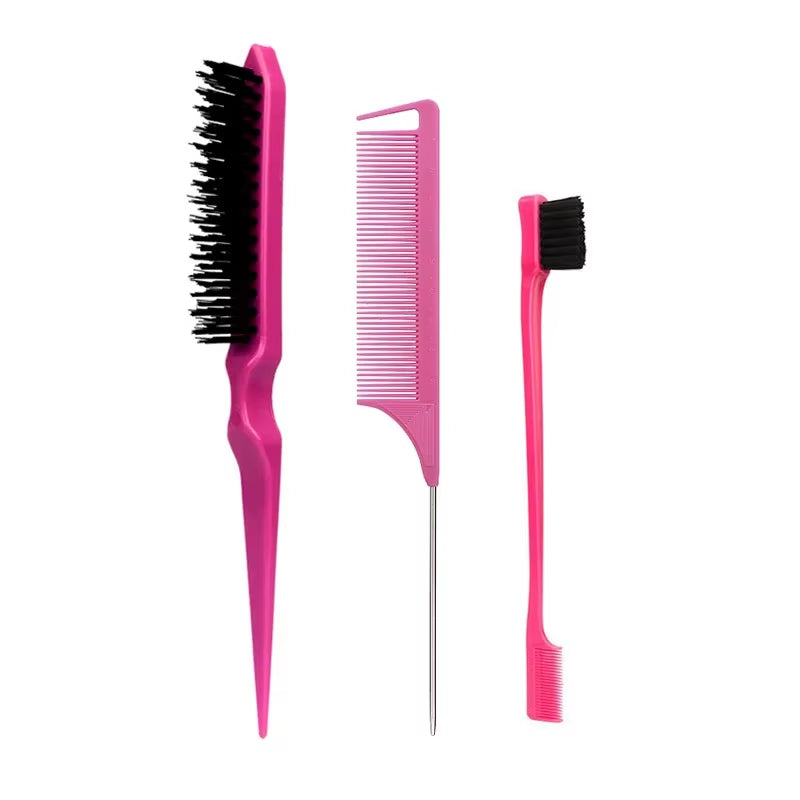3Pcs Hair Styling Comb Set Teasing Hair Brush