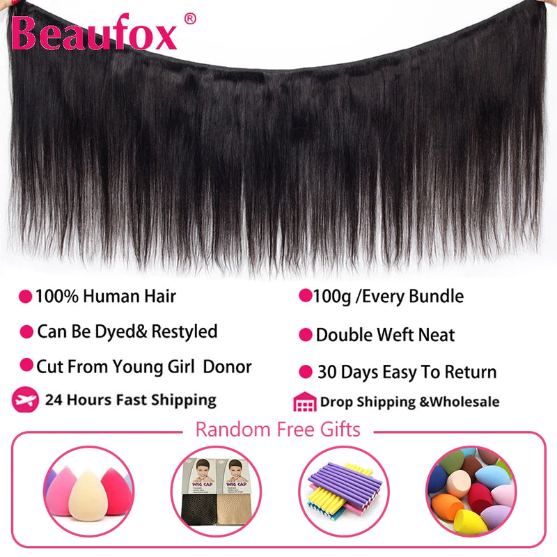 Peruvian Hair Bundles Straight Human Hair