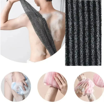 Japanese Rubbing Washcloth Bath Nylon Towel Brush for Back Towels Exfoliating Scrub Shower