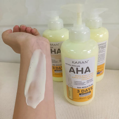 500Ml Whitening Body Cream Hydroxy Acids Vitamin C&E