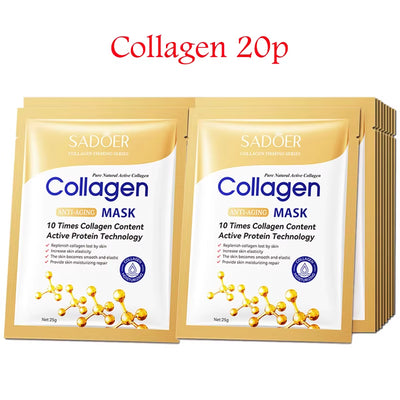  Collagen Face Mask Skincare Moisturizing Firming 