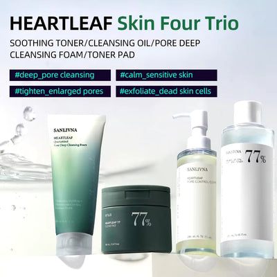 Heartleaf Skincare Set Facial Toner Serum 
