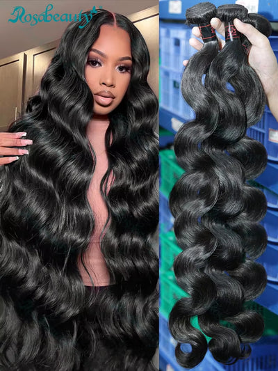 Body Wave Bundles Human Hair Virgin Hair Weaving Tissage