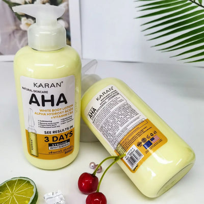 500Ml Whitening Body Cream Hydroxy Acids Vitamin C&E