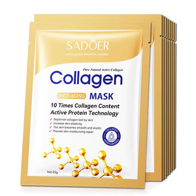  Collagen Face Mask Skincare Moisturizing Firming 